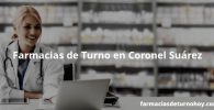 Farmacias de Turno en Coronel Suárez