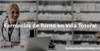 Farmacias de Turno en Villa Totoral